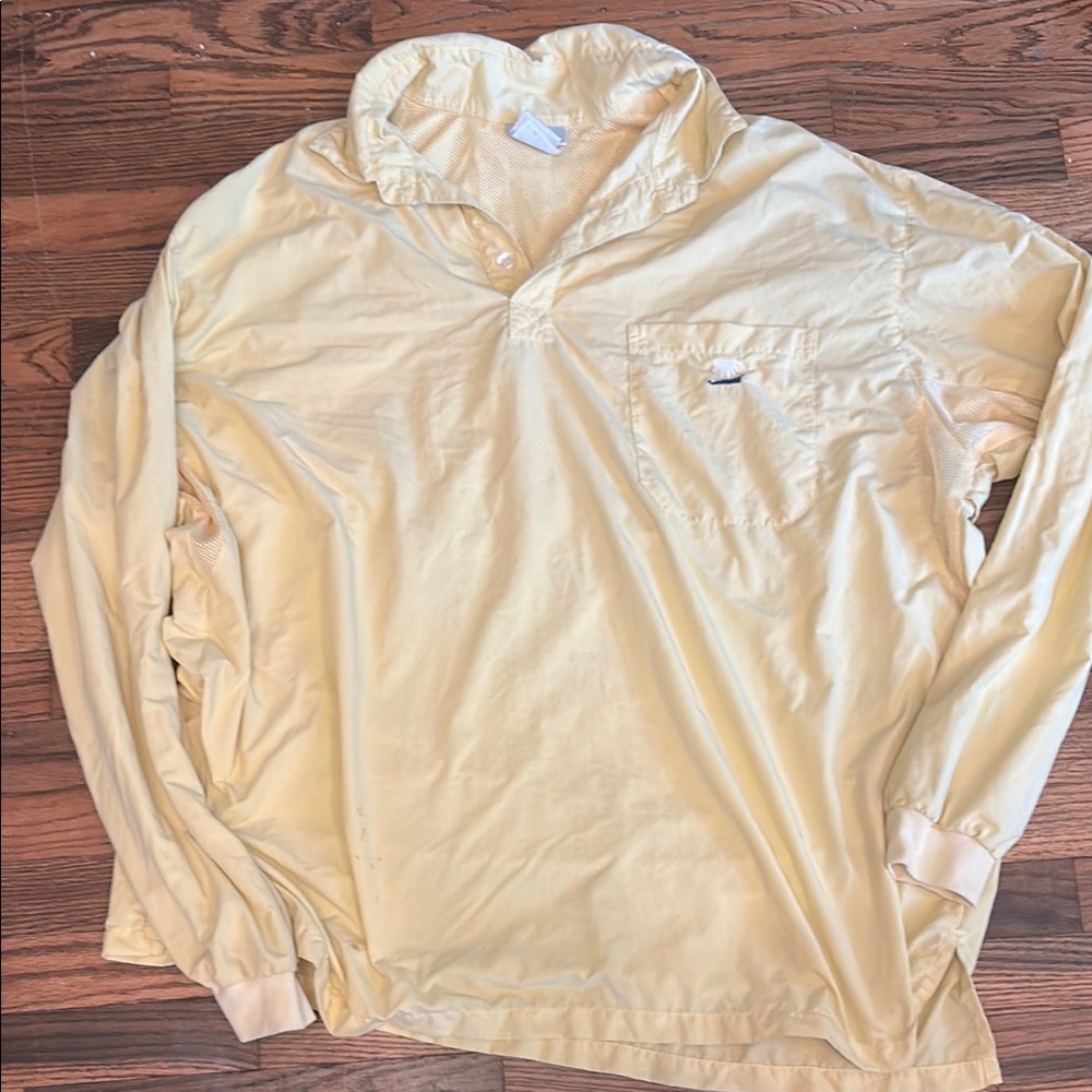 Casual Yellow Button Down Shirt Lightweight